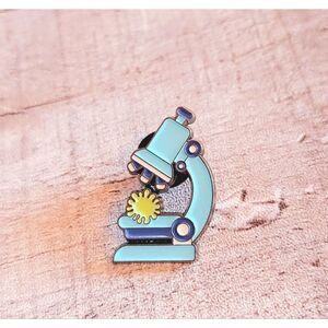 Microscope Science Pin Teacher gift School